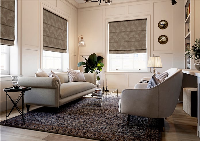 Feather, Coffee - Roman Blind - Image 7